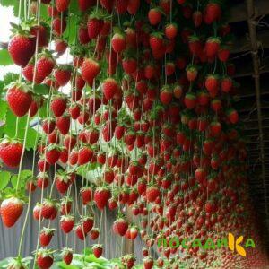 Клубника ампельная Анастасия купить по цене от 370р. в интернет-магазине «Посадика» с доставкой почтой в в Северодвинске и по всей России – [изображение №1].